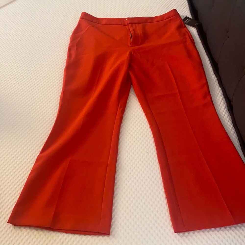 Red dress pants